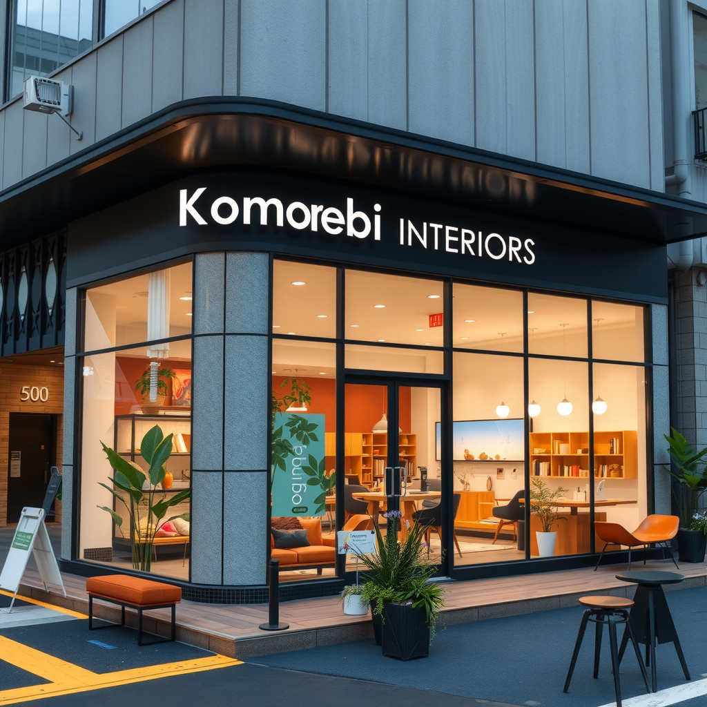 Map showing location of Komorebi Interiors at 5-16-11 Jingumae, Tokyo 150-0001, Japan. The showroom is located in the fashionable Harajuku district, easily accessible from Omotesando Station